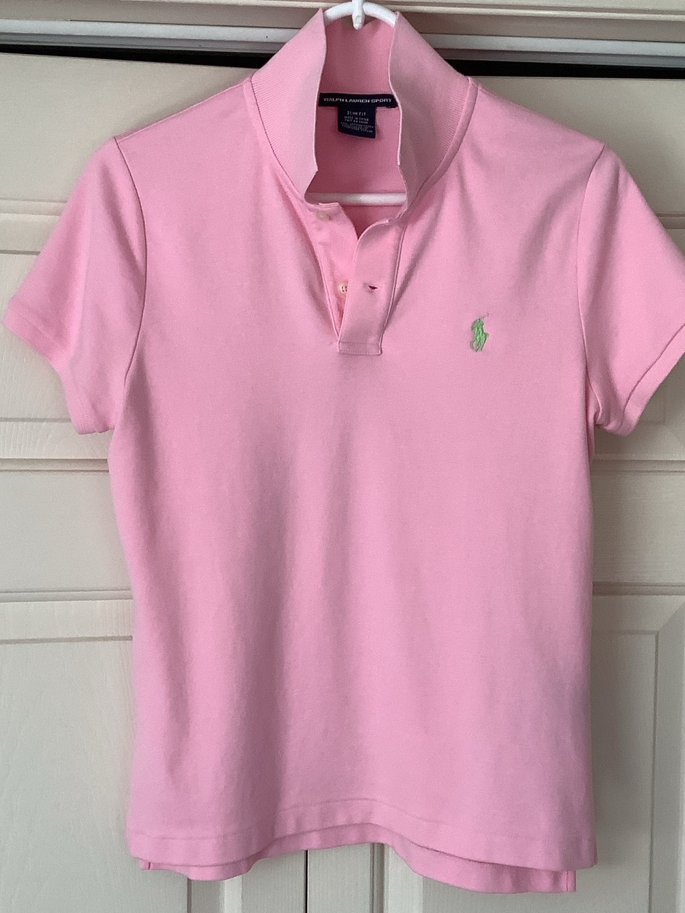 Ralph Lauren Light Pink Polo with Green Pony